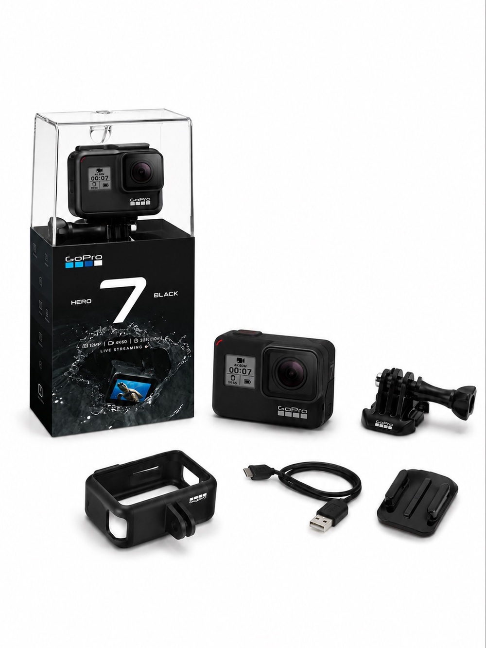 GoPro HERO 7 Black NEW SEALED in Box | Unopened | 4K Action Camera